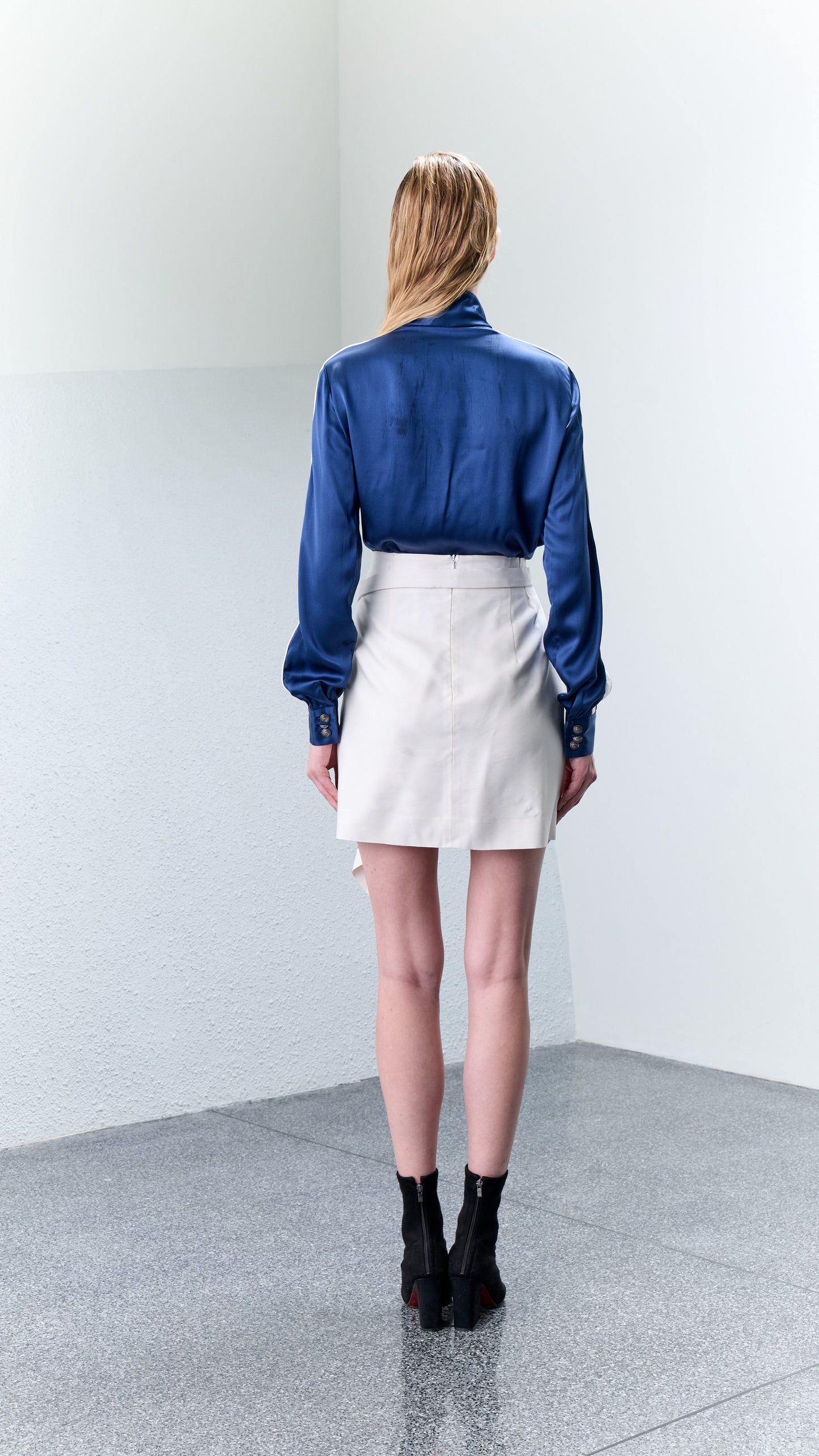 1.4 ALP Silk Satin Blouse