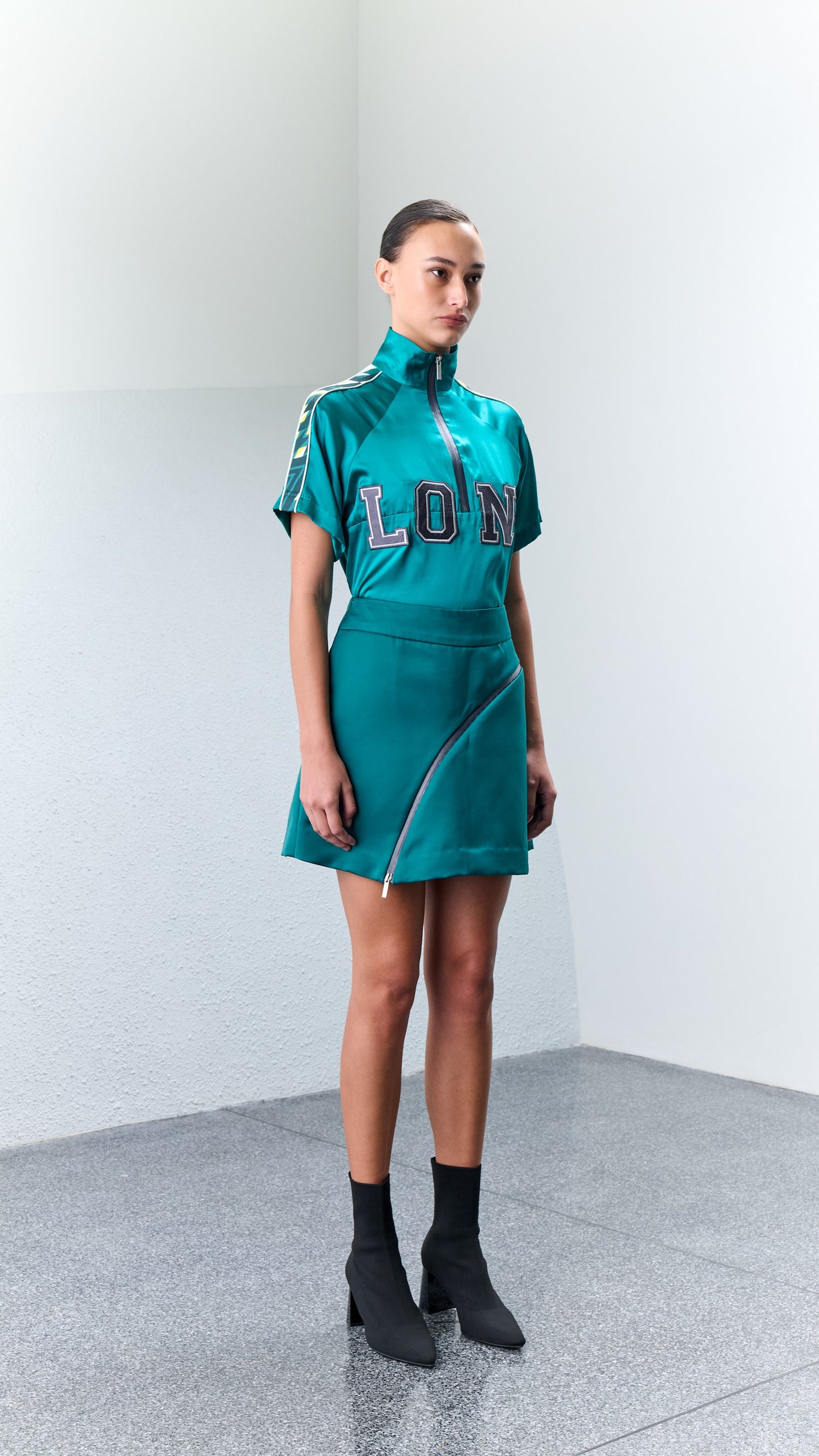 1.7 AST Duchess Satin Mini Skirt