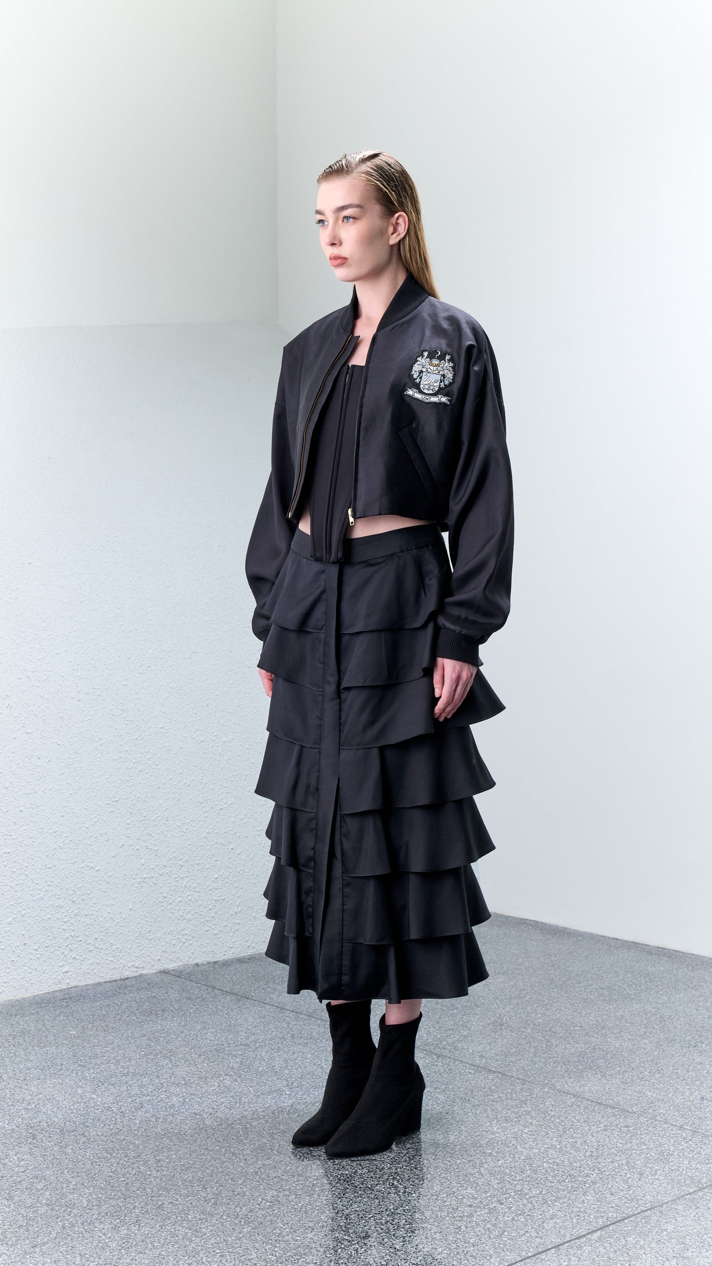 2.10 HAS Silk Wool Bomber Jacket