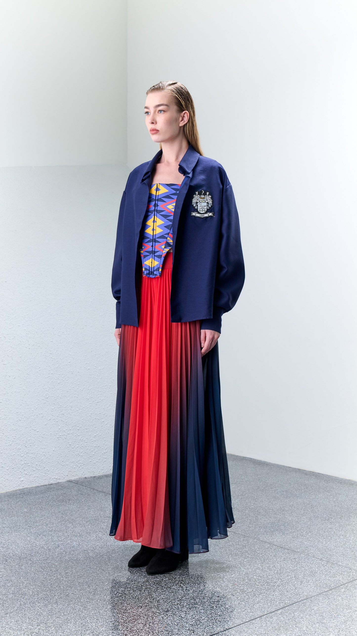 2.1 RED Silk Wool Shirt