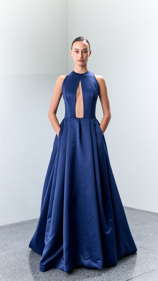 3.1 RED Halter Ballgown