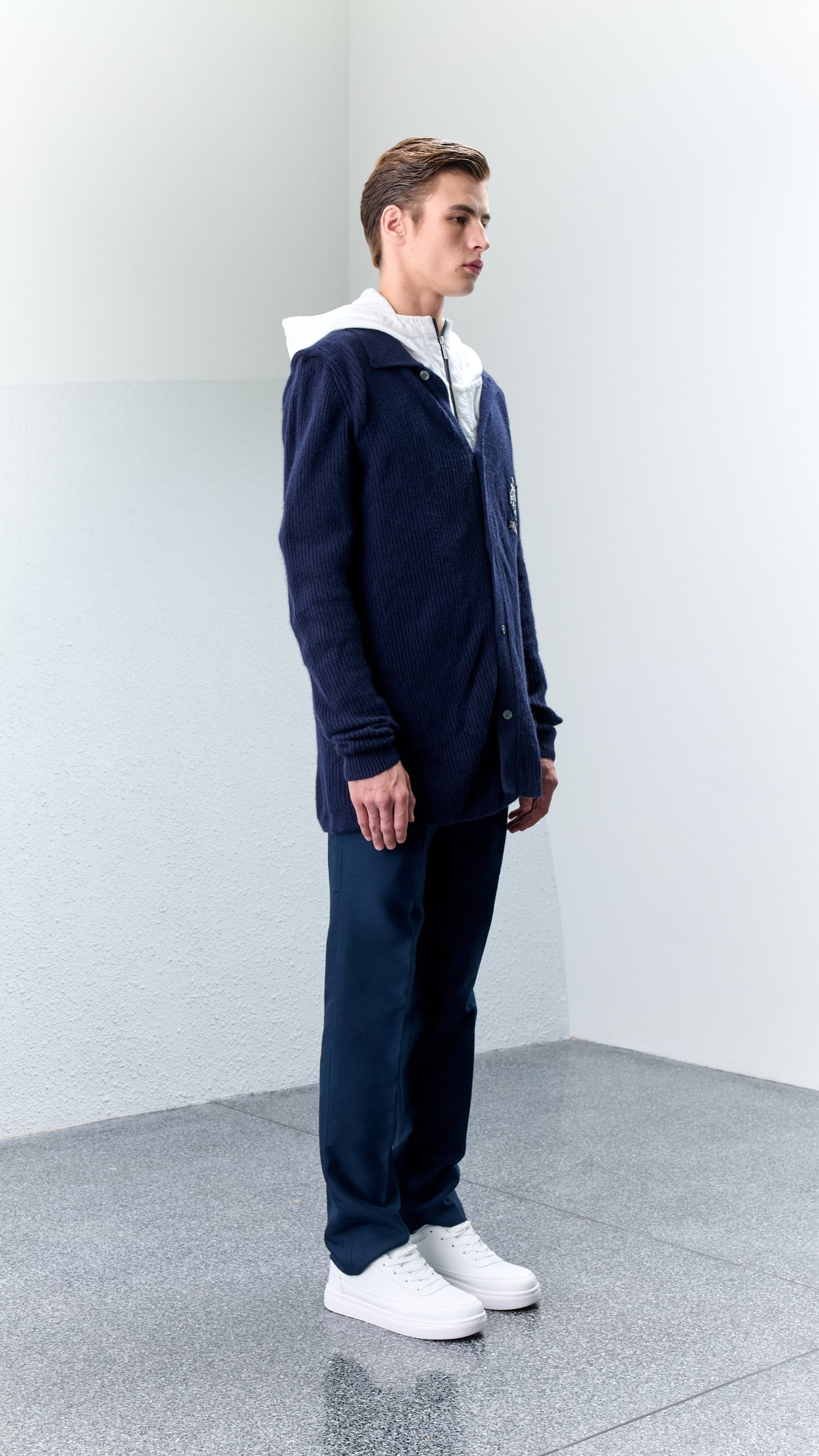 4.1 RED Silk Wool Trousers