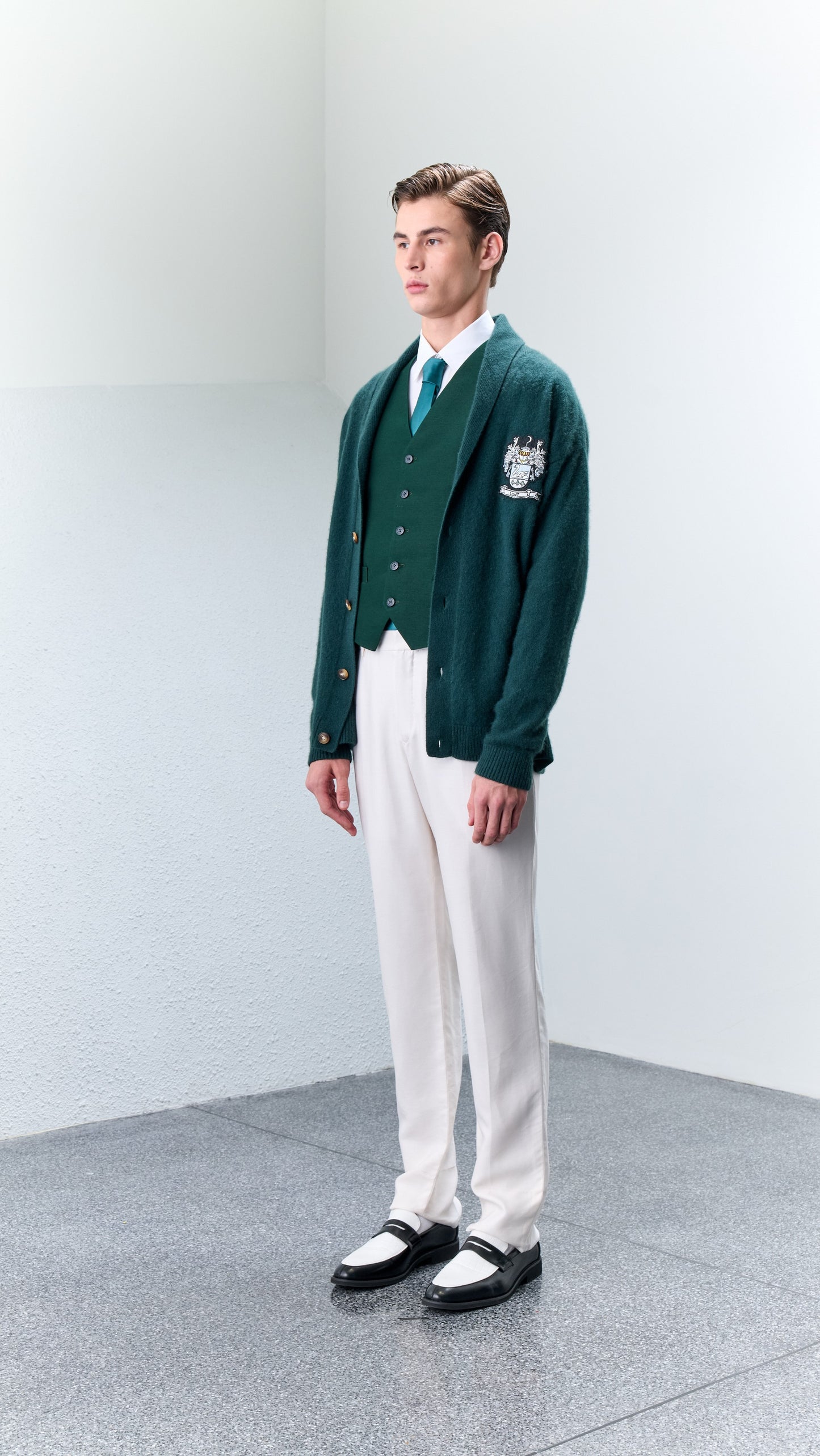 4.7 AST Knit Shawl Collar Cardigan