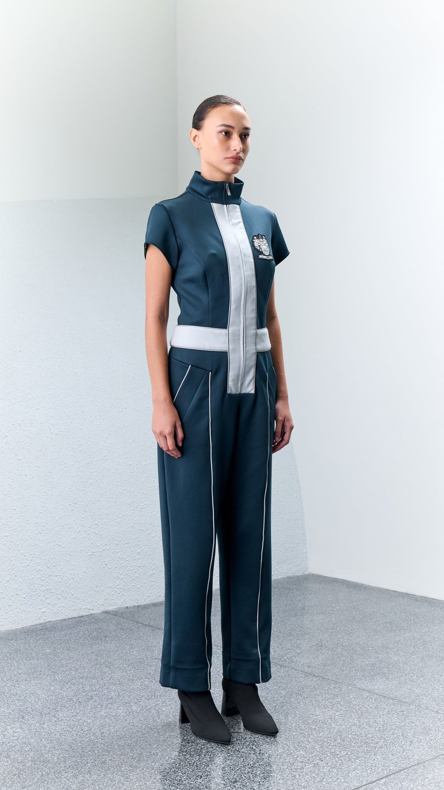 Tau Knitted Scuba Jumpsuit